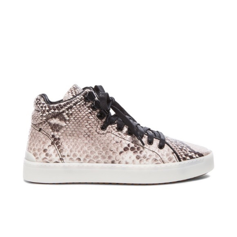 rag & bone Snake Print Sneakers - Black and Cream